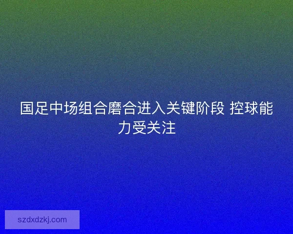国足中场组合磨合进入关键阶段 控球能力受关注